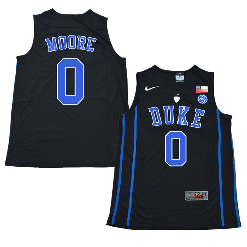 Duke Blue Devils #0 Wendell Moore College Basketball Jerseys Sale-Black